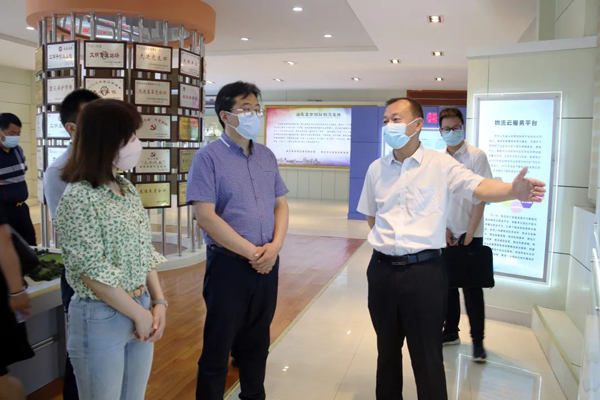 湖北省宜昌市人民当局物流办公室来集团调查互换国度物流枢纽建设情况